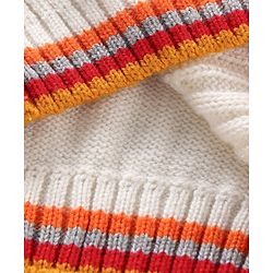 Babyhug Full Sleeves Cable Knit Sweater - White