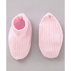 Babyhug 100% Cotton Cap Mitten & Booties Set Solid & Embroidered Blue - Diameter 17 cm
