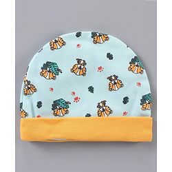 Babyhug 100% Cotton Cap Mitten & Booties Set - Diameter 12 cm