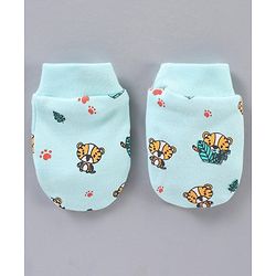 Babyhug 100% Cotton Cap Mitten & Booties Set - Diameter 12 cm