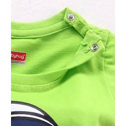 Babyhug Half Sleeves T-Shirt Astronaut Print - Green