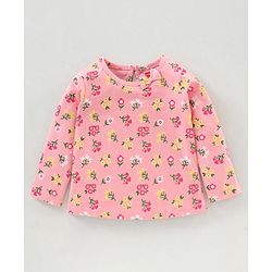 Babyhug Full Sleeves Top Floral Print Pack of 2  - Multicolor