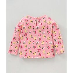 Babyhug Full Sleeves Top Floral Print Pack of 2  - Multicolor