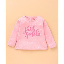 Babyhug Full Sleeves T-Shirts Text Print Pack of 5 - Multicolor