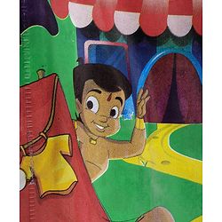Babyhug Full Sleeves Hooded Raincoat Chhota Bheem Print - Blue