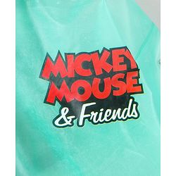 Babyhug Full Sleeves Hooded Raincoat Disney Micky Mouse & Friends Print - Sky Blue