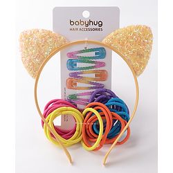 Babyhug Free Size Hair Accessories Combo Set - Multicolor