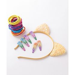 Babyhug Free Size Hair Accessories Combo Set - Multicolor