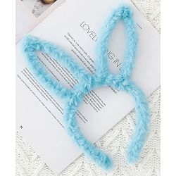 Babyhug Bunny Shaped Hair Bands Pack Of 3 - Pink Blue And Purple