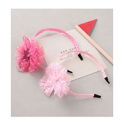 Babyhug Floral Hair Bands Pack Of 2 - Pink