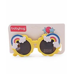 Babyhug  Cloud and Rainbow Shaped Sunglasses - Yellow