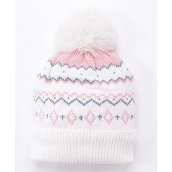 Babyhug Striped Woollen Cap Mutlicolour - Diameter 10 cm