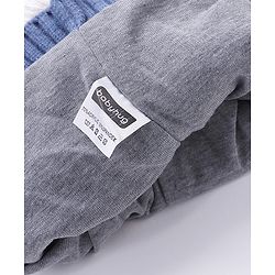 Babyhug Woollen Cap Patch Work Blue - Diameter 11 cm