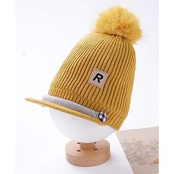 Babyhug Woollen Cap Brown  - Diameter 12 cm