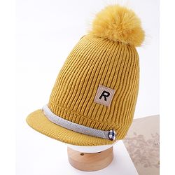 Babyhug Woollen Cap Brown  - Diameter 12 cm