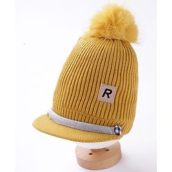 Babyhug Woollen Cap Brown  - Diameter 12 cm