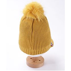 Babyhug Woollen Cap Brown  - Diameter 12 cm