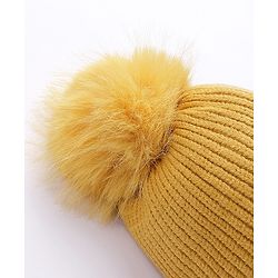 Babyhug Woollen Cap Brown  - Diameter 12 cm