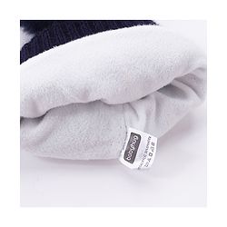 Babyhug Woollen Cap Gloves With Muffler Multicolour - Cap Diameter 8.5 cm