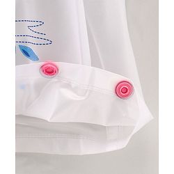 Babyhug Full Sleeves Hooded Raincoat Owl Print - Pink
