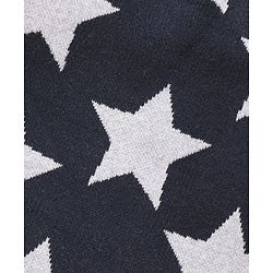 Babyhug 100% Organic Cotton Full Sleeves Sweater - Navy Grey