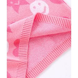 Babyhug 100% Organic Cotton Full Sleeves Pullovers Smily Design - Pink