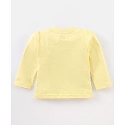 Babyhug Cotton Knit Full Sleeves Night Suit Rainbow Print - Yellow