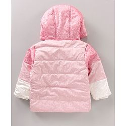 Babyhug Full Sleeves Hooded Jacket - Pink