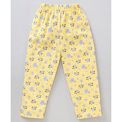 Babyhug Cap Sleeves Top & Capri Set Floral Print- Yellow