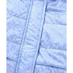 Babyhug Full Sleeves Dots Printed Winter Wear Hooded Jacket - Blue