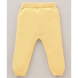Babyhug 100% Organic Cotton Full Sleeves Sweater Set Schifilli Design - Yellow