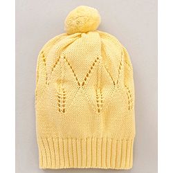 Babyhug 100% Organic Cotton Full Sleeves Sweater Set Schifilli Design - Yellow