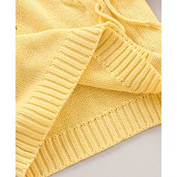 Babyhug 100% Organic Cotton Full Sleeves Sweater Set Schifilli Design - Yellow