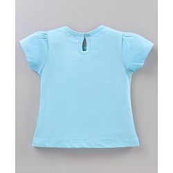 Babyhug Cotton Half Sleeves Night Suit Cloud Print - Blue