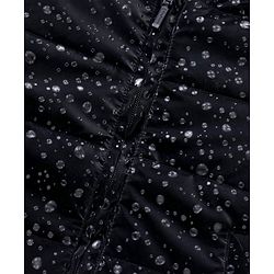 Babyhug Full Sleeves All over printed Hooded Padded Jacket - Black