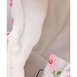 Babyhug Full Sleeves Hooded Fashion Heavy Winter Jacket Floral Print - Pink White