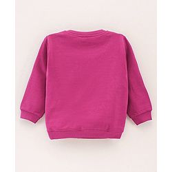 Babyhug Full Sleeves Sweatshirt Dino Print - Violet