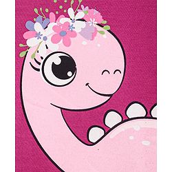 Babyhug Full Sleeves Sweatshirt Dino Print - Violet