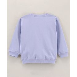 Babyhug Full Sleeves Cotton Knit Sweatshirt Snow & Animals Print - Blue
