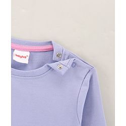Babyhug Full Sleeves Cotton Knit Sweatshirt Snow & Animals Print - Blue