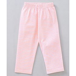 Babyhug Cap Sleeves Top & Capri Set Stripes & Elephant Print- Pink