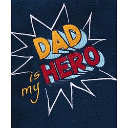 Babyhug Full Sleeves Knit Sweater Stripes Design With 3D Applique- Navy Blue