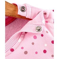 Babyhug Full Sleeves Sweatshirt With Graphics Text Print - Pink