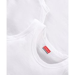 Babyhug 100% Sleeveless Solid Vest Pack Of 3 - White