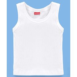Babyhug 100% Cotton Sleeveless Sando Pack of 3 - White