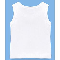 Babyhug 100% Cotton Sleeveless Sando Pack of 3 - White
