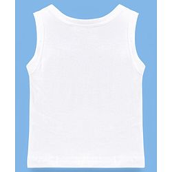 Babyhug 100% Cotton Sleeveless Sando Pack of 3 - White