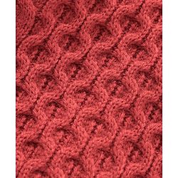 Babyhug Full Sleeves Cable Knit Sweater Solid - Red