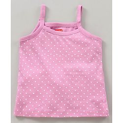 Babyhug 100% Cotton Sleeveless Antibacterial Slips Multi-Print Pack Of 3 - Pink Yellow