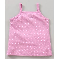 Babyhug 100% Cotton Sleeveless Antibacterial Slips Multi-Print Pack Of 3 - Pink Yellow